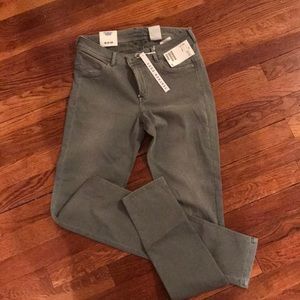 NWT light olive colored Feather Soft Jeggings